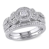 Thumbnail Image 1 of 0.49 CT. T.W. Diamond Frame Bridal Set in 10K White Gold