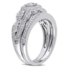 Thumbnail Image 2 of 0.49 CT. T.W. Diamond Frame Bridal Set in 10K White Gold