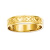 Thumbnail Image 1 of Textured "XO" Heart Ring in 14K Gold