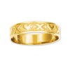 Thumbnail Image 0 of Textured "XO" Heart Ring in 14K Gold