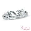 Thumbnail Image 1 of Open Hearts by Jane Seymour™ Interlocking Ring in Sterling Silver