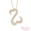 Thumbnail Image 1 of Open Hearts by Jane Seymour™ 0.50 CT. T.W. Diamond Pendant in 14K Gold - 20"