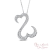 Thumbnail Image 0 of Open Hearts by Jane Seymour™ 0.50 CT. T.W. Diamond Pendant in 14K White Gold - 20"