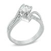 Thumbnail Image 1 of 0.95 CT. T.W. Certified Canadian Diamond Split Shank Bridal Set in 14K White Gold (I/I2)