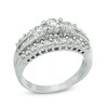 Thumbnail Image 2 of 1.50 CT. T.W. Diamond Edge Past Present Future® Ring in 14K White Gold