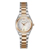Ladies' Bulova Diamond Accent Two-Tone Watch with Mother-of-Pearl Dial (Model: 98R204)