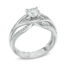 Thumbnail Image 1 of 0.92 CT. T.W. Canadian Certified Diamond Split Shank Engagement Ring in 14K White Gold (I/I2)