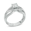 Thumbnail Image 1 of 0.92 CT. T.W. Canadian Certified Diamond Split Shank Engagement Ring in 14K White Gold (I/I2)