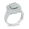 Thumbnail Image 1 of 2.00 CT. T.W. Composite Diamond Frame Engagement Ring in 14K White Gold