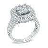 Thumbnail Image 2 of 2.00 CT. T.W. Composite Diamond Frame Engagement Ring in 14K White Gold