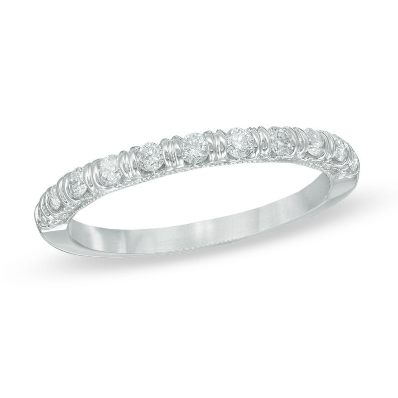 0.25 CT. T.W. Diamond Anniversary Band in 14K White Gold