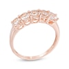 Thumbnail Image 2 of Morganite Five Stone Ring in 10K Rose Gold