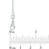 8.0-9.0mm Freshwater Cultured Pearl and White Topaz Flower Necklace in Sterling Silver