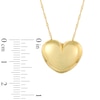 Thumbnail Image 2 of Heart Puff Pendant in 10K Gold - 17"