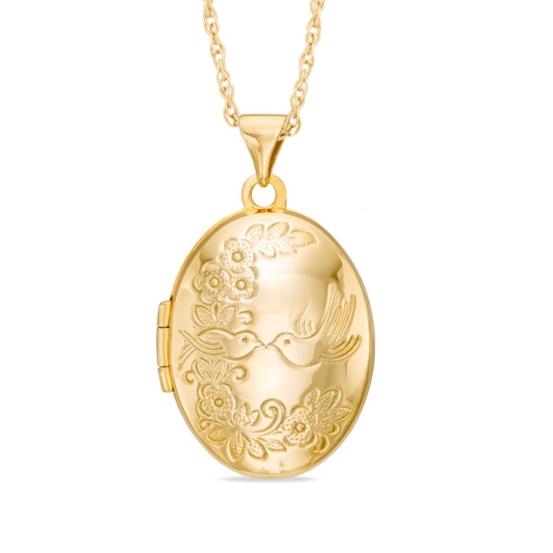 Oval Locket in 10K Gold | Peoples Jewellers