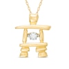 Thumbnail Image 0 of Unstoppable Love™ 0.10 CT. Certified Canadian Diamond Solitaire Inukshuk Pendant in 10K Gold (I/I2)