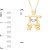 Thumbnail Image 1 of Unstoppable Love™ 0.10 CT. Certified Canadian Diamond Solitaire Inukshuk Pendant in 10K Gold (I/I2)