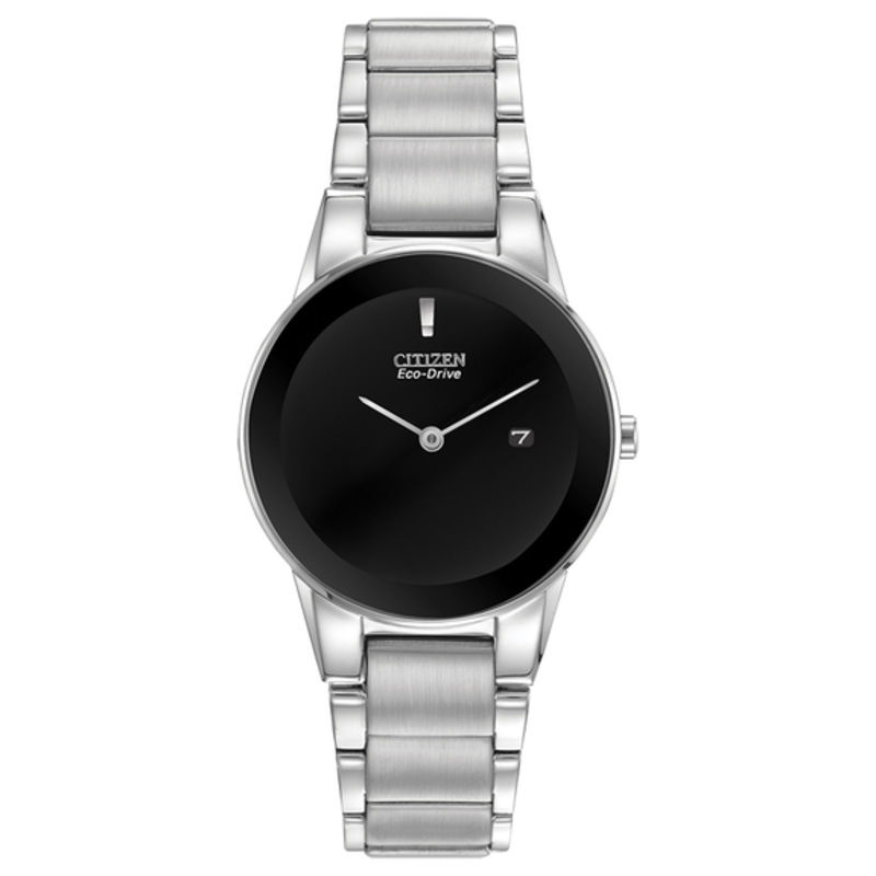 Ladies' Citizen Eco-Drive® Axiom Watch with Black Dial (Model: GA1050-51E)|Peoples Jewellers