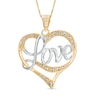 Thumbnail Image 0 of Love Heart Pendant in 14K Two-Tone Gold