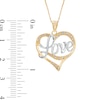 Thumbnail Image 1 of Love Heart Pendant in 14K Two-Tone Gold