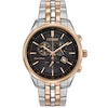 Men's Citizen Eco-Drive® Chronograph Two-Tone Watch with Black Dial (Model: AT2146-59E)
