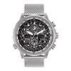 Men's Citizen Eco-Drive® Promaster Navihawk A-T Chronograph Mesh Watch with Black Dial (Model: JY8030-83E)