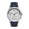 Thumbnail Image 1 of Men's Citizen Eco-Drive® Calendrier Strap Chronograph Watch with White Dial (Model: BU2020-02A)