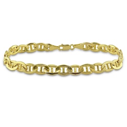 Men's 7.0mm Mariner Chain Bracelet in 10K Gold - 9.0&quot;
