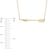 Thumbnail Image 2 of Sideways Arrow Necklace in 10K Gold