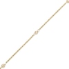 Thumbnail Image 0 of Diamond-Cut Ball Station Anklet in 10K Gold - 10"