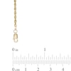 Thumbnail Image 1 of Diamond-Cut Ball Station Anklet in 10K Gold - 10"