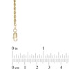 Diamond-Cut Ball Station Anklet in 10K Gold - 10"