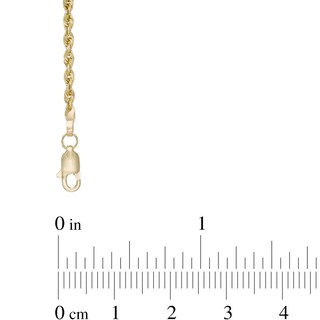 Diamond-Cut Ball Station Anklet in 10K Gold - 10"
