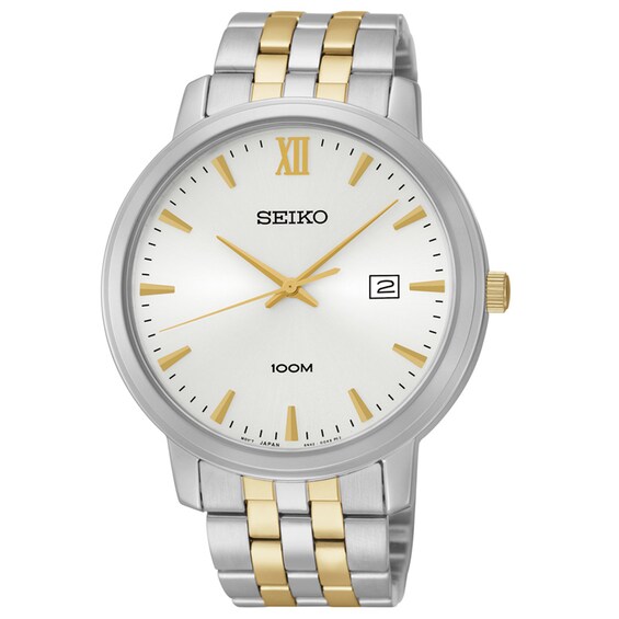 Men's Seiko Solar Watch with White Dial (Model: SUR121)
