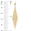 Thumbnail Image 2 of Kite-Shaped Bead Drop Earrings in 10K Gold