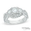 Thumbnail Image 0 of 1.00 CT. T.W. Diamond Past Present Future® Ring in 10K White Gold