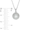 Thumbnail Image 2 of Lab-Created White Sapphire Butterfly Pendant in Sterling Silver with 14K Rose Gold Plate