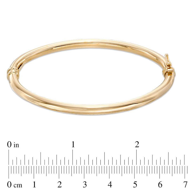 4.0mm Polished Bangle in 10K Gold