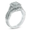 Thumbnail Image 2 of 0.85 CT. T.W. Composite Diamond Frame Bridal Set in 14K Rose Gold