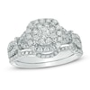 Thumbnail Image 1 of 0.98 CT. T.W. Composite Diamond Frame Bridal Set in 14K White Gold