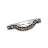 Thumbnail Image 1 of Le Vian Chocolate Diamonds® 0.17 CT. T.W. Diamond Contour Wedding Band in 14K Vanilla Gold™
