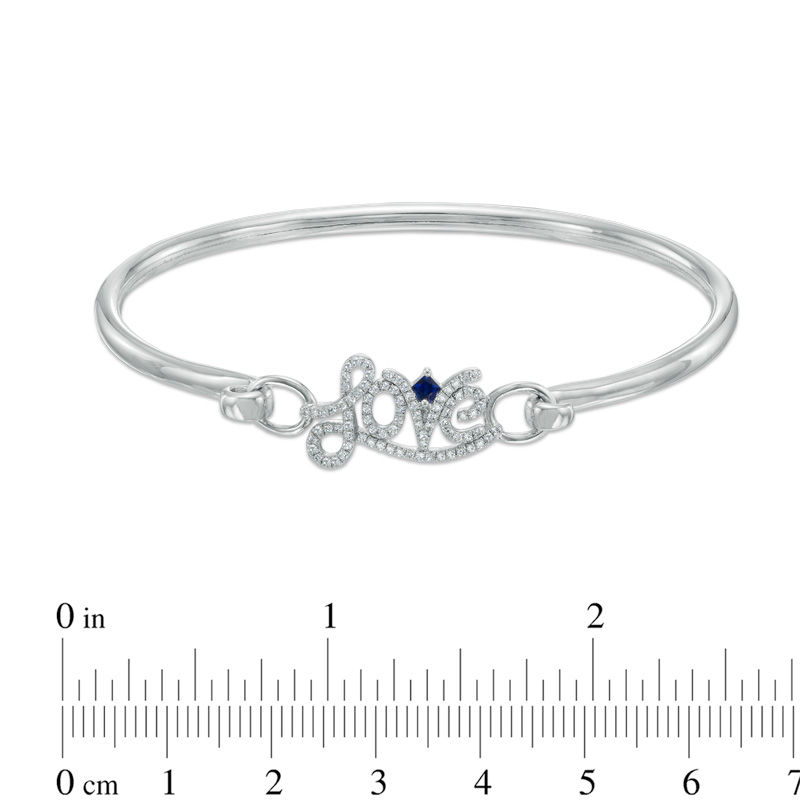 Vera Wang Love Collection 0.23 CT. T.W. Diamond "Love" Bangle in Sterling Silver