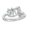 Vera Wang Love Collection 0.18 CT. T.W. Diamond "Love" Ring in Sterling Silver