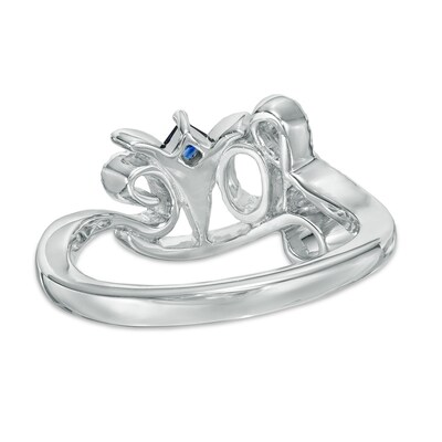 Vera Wang Love Collection 0.18 CT. T.W. Diamond "Love" Ring in Sterling Silver