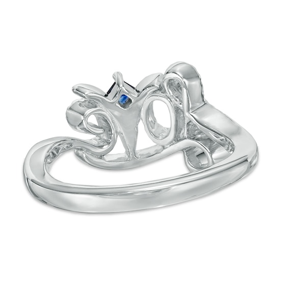Vera Wang Love Collection 0.18 CT. T.W. Diamond "Love" Ring in Sterling Silver