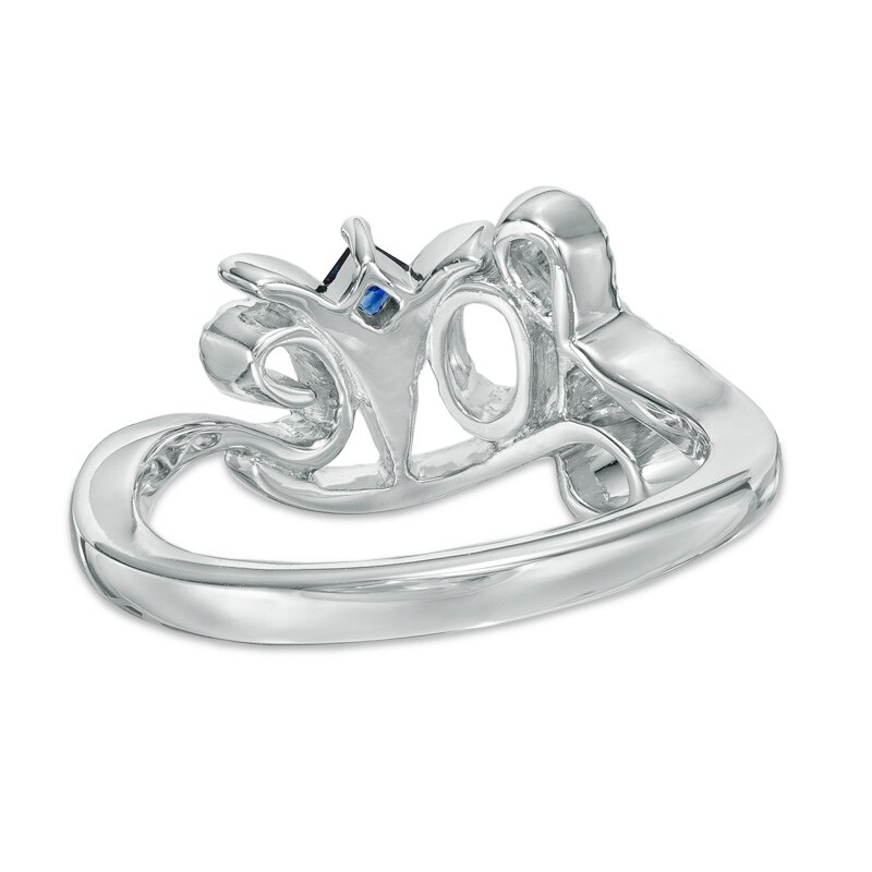 Vera Wang Love Collection 0.18 CT. T.W. Diamond "Love" Ring in Sterling Silver
