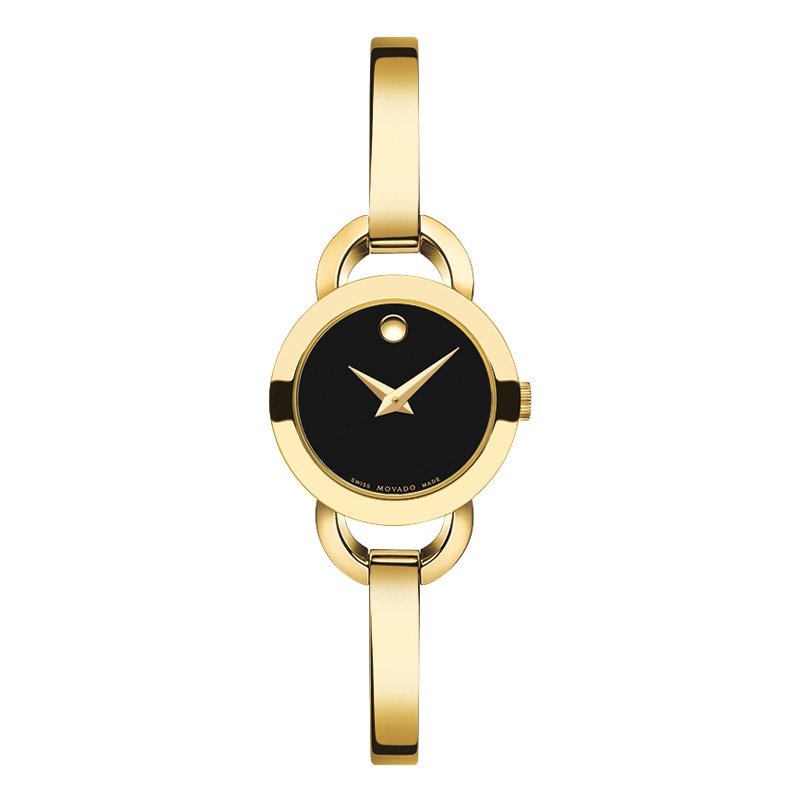 Ladies' Movado Rondiro® Bangle Watch with Black Museum® Dial (Model: 606888)