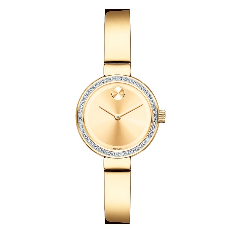 Ladies' Movado Bold® Diamond Accent Bangle Watch (Model: 3600322)|Peoples Jewellers