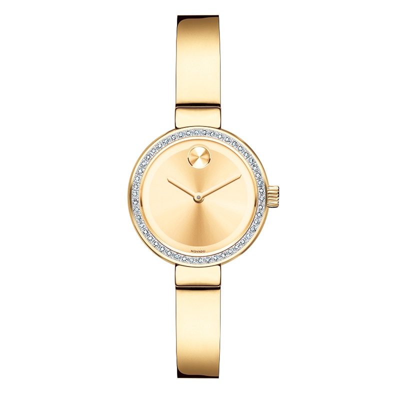 Main Image 1 of Ladies' Movado Bold® Diamond Accent Bangle Watch (Model: 3600322)