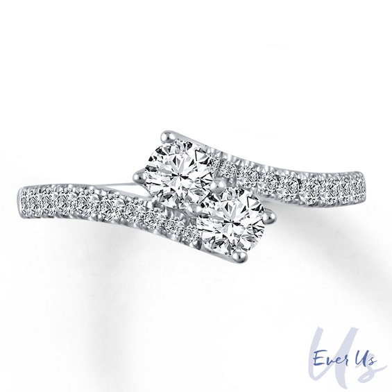 Ever Us™ CT. T.W. Two-Stone Diamond Ring in 14K White Gold